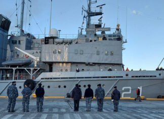 ARMADA ARGENTINA: EL AVISO ARA “PUERTO ARGENTINO” ZARPÓ DE USHUAIA