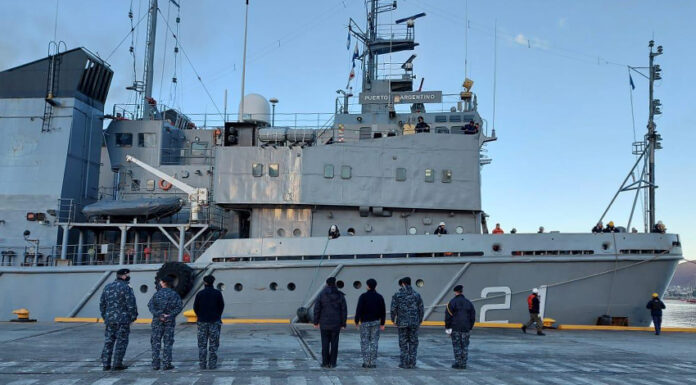 ARMADA ARGENTINA: EL AVISO ARA “PUERTO ARGENTINO” ZARPÓ DE USHUAIA