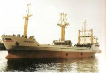 LA ÚLTIMA NOCHE DEL ARA “ISLA DE LOS ESTADOS”, EL BUQUE DE APOYO DE LA ARMADA ARGENTINA