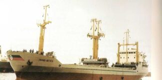 LA ÚLTIMA NOCHE DEL ARA “ISLA DE LOS ESTADOS”, EL BUQUE DE APOYO DE LA ARMADA ARGENTINA