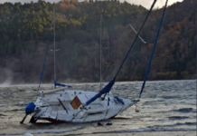 VIDEO – FUERTES RÁFAGAS DE VIENTO ARRASTRAN A VELEROS EN EL LAGO LACAR