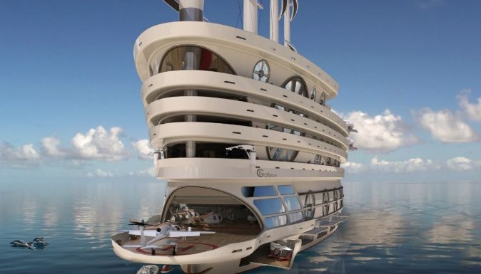 “GALLEON”: UN YATE DE LUJO FUTURISTA QUE SE CONVIRTIÓ EN EL ÚLTIMO BARCO VIRAL