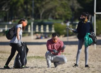 BAJANTE DEL PARANÁ: UNA EXCUSA PARA LIMPIAR LAS ORILLAS DE LA LAGUNA SETÚBAL EN SANTA FE