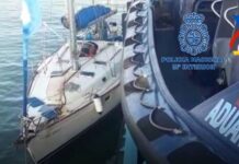 ESPAÑA – INTERCEPTAN UN VELERO CON UNA TONELADA DE COCAÍNA PROCEDENTE DEL CARIBE