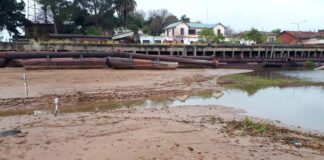NUEVAS IMÁGENES DE LA BAJANTE DEL RÍO PARANÁ: “PUENTE DE ARENA” ENTRE LAS ISLAS EN ENTRE RÍOS