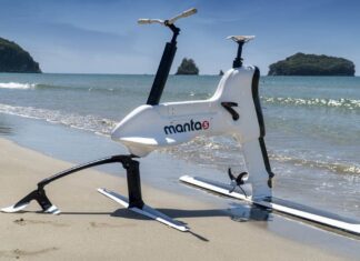 CICLISMO SOBRE AGUA: MANTA5 PRESENTARÁ EN EUROPA LA HYDROFOILER XE-1 BIKE