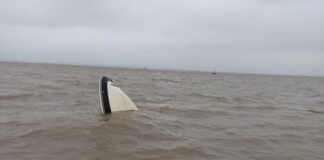 SE HUNDIÓ UNA LANCHA EN EL RÍO DE LA PLATA, SERÍA UNA GG540
