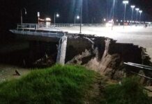 VIDEO- DEBIDO A LA BAJANTE DEL RÍO PARANÁ, SE DESMORONÓ PARTE DE LA BARRANCA DEL PARQUE ESPAÑA EN ROSARIO
