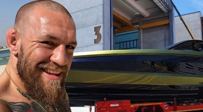CONOR MCGREGOR RECIBIÓ SU EXCLUSIVO “AUTO-YATE” DE LAMBORGHINI Y LO PRESUMIÓ EN REDES SOCIALES