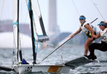 JUEGOS OLÍMPICOS – TRAVASCIO Y BRANZ GANARON EN 49er FX E INGRESARON A LA ZONA DE “MEDAL RACE”