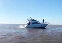VIDEO – IMPRESIONANTES IMAGENES EN EL MOMENTO QUE UN CRUCERO SE VARA EN EL RÍO DE LA PLATA