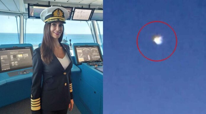 VIDEO- LA CAPITANA DE UN CRUCERO REGISTRÓ UN “OVNI” CERCA DE SU BARCO