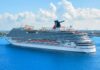 CARNIVAL CRUISE LINE ANUNCIÓ MÁS REINICIOS DE BARCOS
