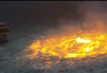 SE INCENDIA EL MAR: IMPACTANTES IMÁGENES EN EL GOLFO DE MÉXICO