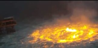 SE INCENDIA EL MAR: IMPACTANTES IMÁGENES EN EL GOLFO DE MÉXICO
