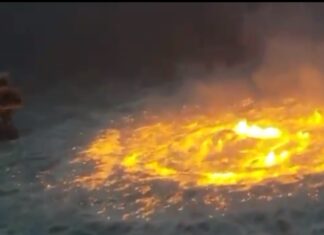 SE INCENDIA EL MAR: IMPACTANTES IMÁGENES EN EL GOLFO DE MÉXICO