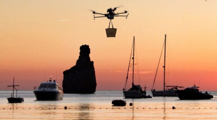 DRONE TO YACHT: EL DELIVERY AÉREO PARA YATES ARRANCA EN IBIZA