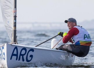 OLEZZA TERMINÓ OCTAVO EN LA MEDAL RACE EN LA CLASE FINN