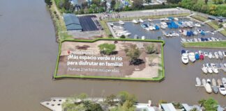 AVANZAN LAS OBRAS DE AMPLIACIÓN DEL PARQUE NÁUTICO CON 2 HECTÁREAS RECUPERADAS AL RÍO