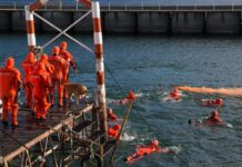 PREFECTURA REALIZA PRÁCTICAS EN EL PUERTO SAN CARLOS