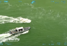 VIDEO- UN BARCO FUERA DE CONTROL DA VUELTAS CERCA DE LA COSTA DE FLORIDA