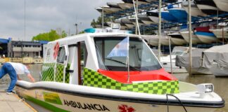 SE SUMÓ UNA NUEVA LANCHA AMBULANCIA AL SISTEMA DE SALUD MUNICIPAL DE SAN FERNANDO