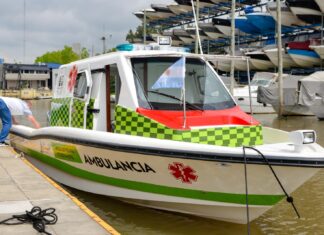 SE SUMÓ UNA NUEVA LANCHA AMBULANCIA AL SISTEMA DE SALUD MUNICIPAL DE SAN FERNANDO