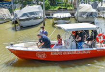 SAN FERNANDO – PRESENTAN NUEVA LANCHA DESTINADA A COMBATIR INCENDIOS EN EL DELTA