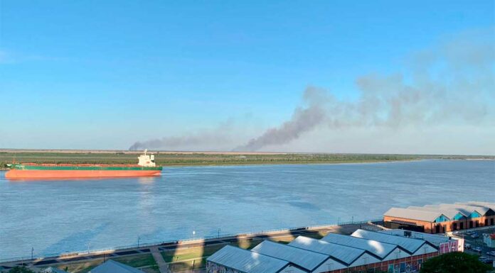 VIDEO- FUEGO EN LAS ISLAS DEL DELTA DEL PARANÁ