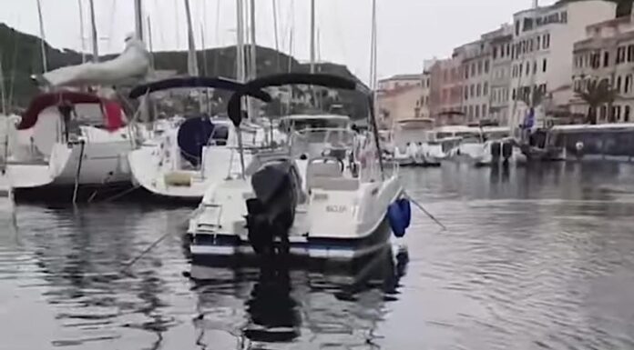 ITALIA – MINI TSUNAMI INUNDA EN SEGUNDOS EL PUERTO DE YATES DE BONIFACIO