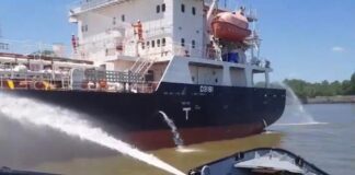 SIMULACRO DE INCENDIO EN EL PUERTO DE BERISSO