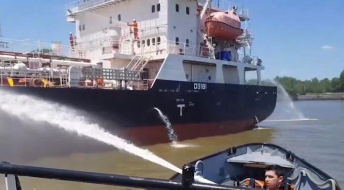 SIMULACRO DE INCENDIO EN EL PUERTO DE BERISSO