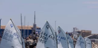 FINAL EPICO PARA EL CAMPEONATO ARGENTINO DE OPTIMIST EN EL CNMP campeonato optimist