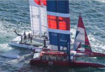 BRUTAL ACCIDENTE ENTRE LOS BARCOS DE GRAN BRETAÑA Y JAPÓN EN LA SAIL GP