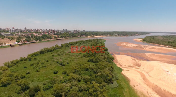 PARANÁ – IMPACTANTE VIDEO DEL BANCO DE ARENA QUE EMERGIÓ ENTRE LAS ISLAS POR LA BAJANTE DEL PARANÁ