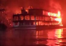 VIDEO – MUEREN AL MENOS 36 PERSONAS EN EL INCENDIO DE UN FERRY EN BANGLADESH