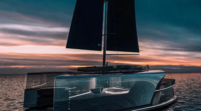 IMAGINAN UN YATE TRANSPARENTE QUE PODRIAS VER SURCAR LOS OCEANOS