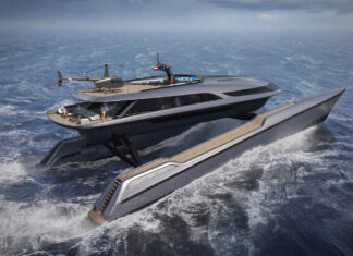 EL YATE CON SUSPENSIÓN: UNA CUBIERTA SUSPENDIDA EN EL AIRE PARA MITIGAR EL OLEAJE (VIDEO)