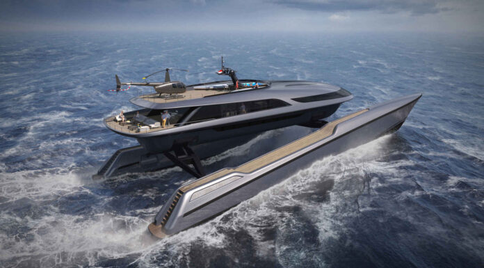 EL YATE CON SUSPENSIÓN: UNA CUBIERTA SUSPENDIDA EN EL AIRE PARA MITIGAR EL OLEAJE (VIDEO)