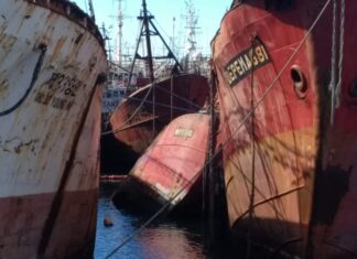 AUTORIZAN A HUNDIR LOS “BARCOS CHATARRA” DEL PUERTO DE MAR DEL PLATA EN EL PARQUE SUBMARINO “CRISTO REY”