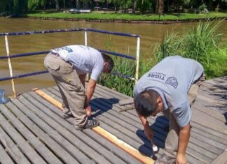 TIGRE – EL MUNICIPIO REALIZÓ TAREAS DE MANTENIMIENTO EN MUELLES DEL DELTA