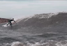 EXTRAÑO FENÓMENO EN JOSÉ IGNACIO: SE ARMÓ UNA OLA ESTÁTICA PRODUCTO DE LAS LLUVIAS Y FUE SURFEADA (VIDEO)