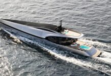 CONCEPTO FUTURISTA DE SUPERYATE DE 71 METROS