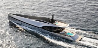 CONCEPTO FUTURISTA DE SUPERYATE DE 71 METROS