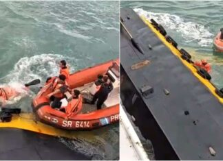 SE CONOCIÓ EL VIDEO DEL MOMENTO EN QUE EL REMOLCADOR DA LA VUELTA DE CAMPANA EN PUERTO DESEADO