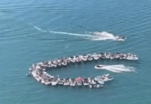 VIDEO – POLÉMICA EN CHILE POR FESTA DE LANCHAS QUE INCLUYÓ UN HELICOPTERO EN EL LAGO VILLARRICA