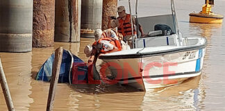 PARANÁ – CONTINÚA LA BÚSQUEDA DEL JOVEN DESAPARECIDO TRAS EL CHOQUE DE LA LANCHA CONTRA LA TOMA DE AGUA