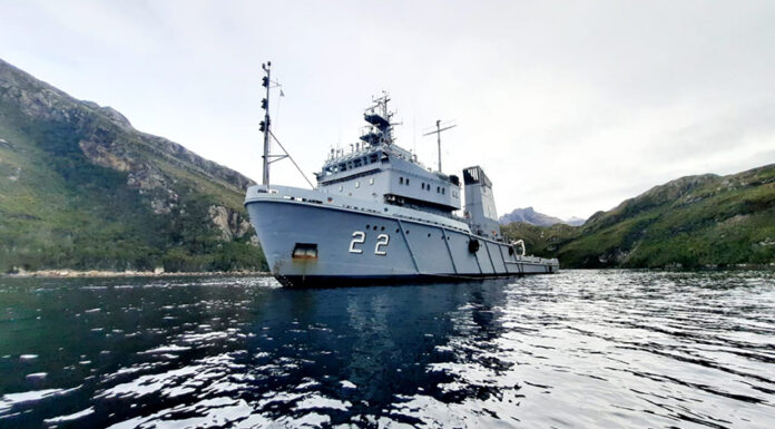 ISLA DE LOS ESTADOS – EL AVISO ARA “ESTRECHO SAN CARLOS” REALIZÓ EL RELEVO DE PUESTOS