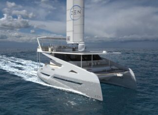 CATAMARÁN SOLAR – ELÉCTRICO ZEN 50, EL PRIMERO EN PRODUCCIÓN QUE CUENTA CON UNA VELA DE ALA