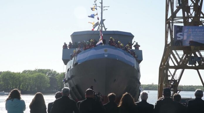 EL ASTILLERO RÍO SANTIAGO BOTÓ LA SEGUNDA EMBARCACIÓN PRODUCIDA EN LOS ÚLTIMOS SEIS MESES